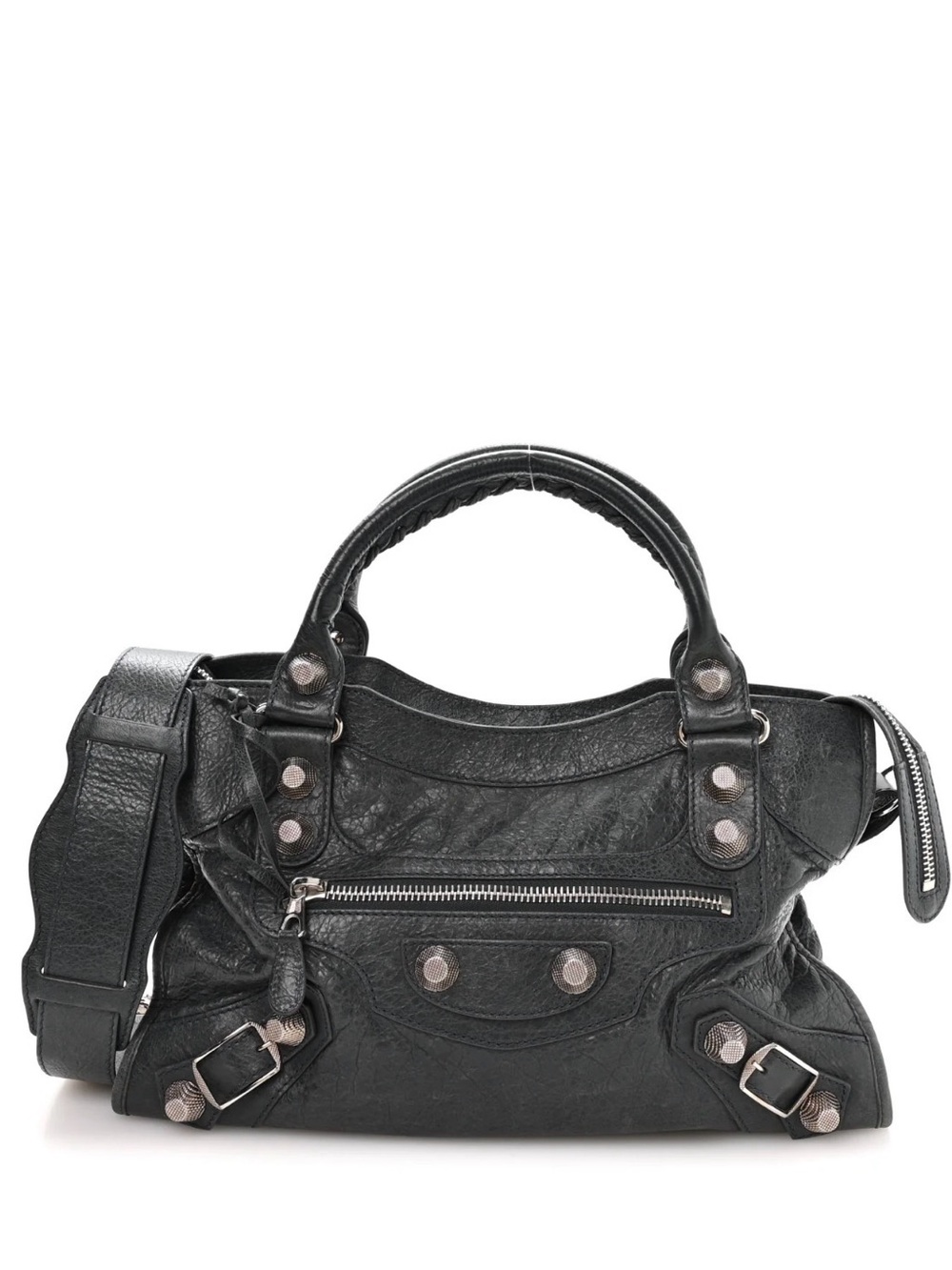 Balenciaga Agneau Giant 21 Silver Hardware City Anthracite
